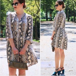 Maeve by Anthropologie Snake-Printed Juno Dress XX Small
